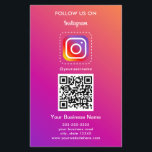 Professional Instagram Logo Follow Me Qr Code Flyer<br><div class="desc">Professional Instagram Logo Follow Me Qr Code</div>