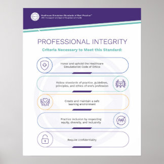 Professional Integrity Simfographics Poster