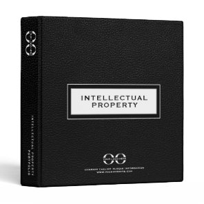 Professional Intellectual Property Portfolio 3 Ring Binder