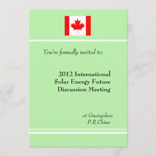 Professional, international business meeting invitation