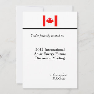 Professional, international business meeting invitation