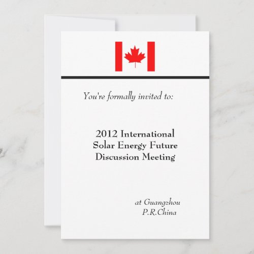 Professional international business meeting invitation