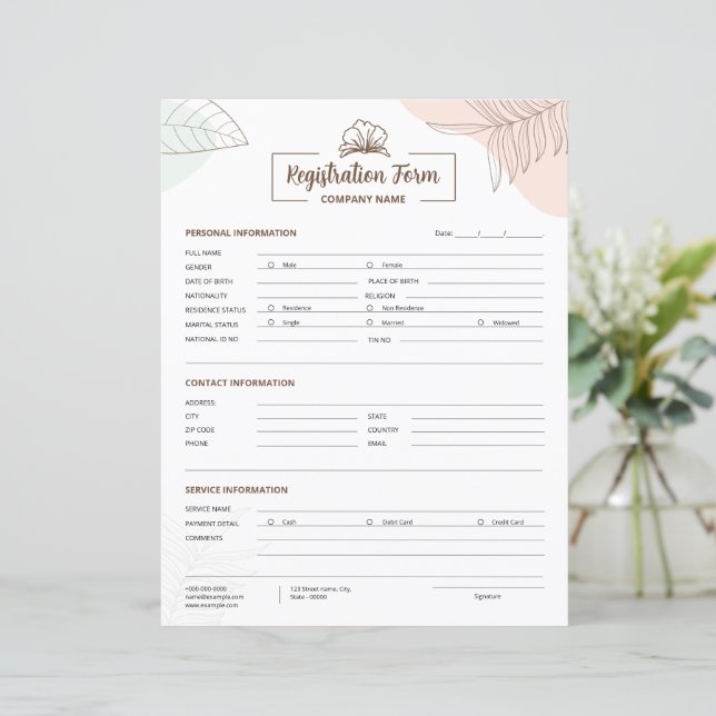 Professional Invoice Template (Standing Front)