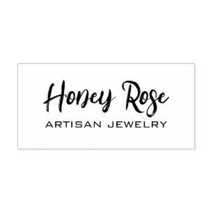 Professional Jewelry Card Branding Self-inking Stamp