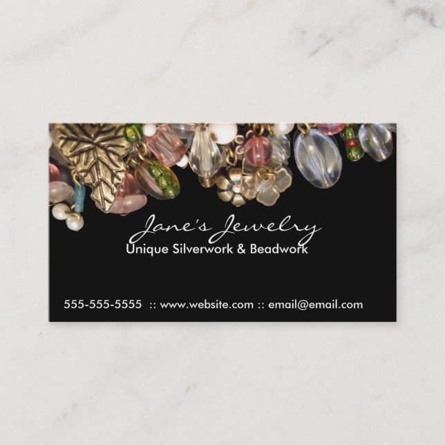 Professional Jewelry double sided Business Cards (Front)