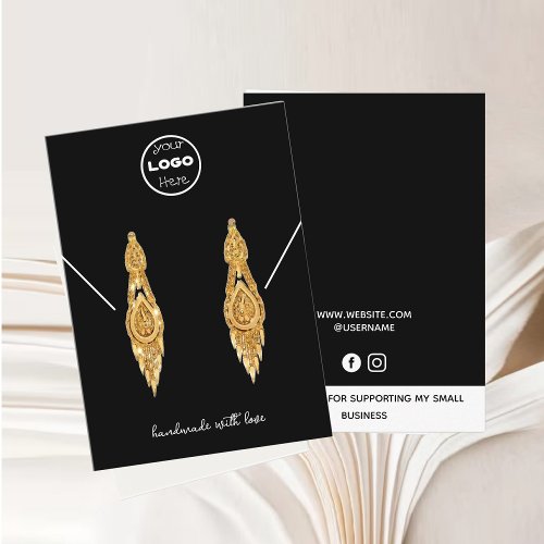 Professional Jewelry Earrings Display Card