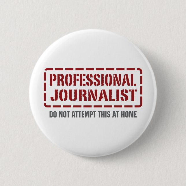Professional Journalist Button (Front)
