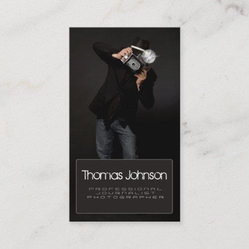 Professional Journalist Photographer Business Card