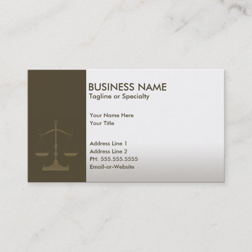 Customizable professional justice business card templates