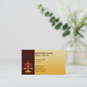 professional justice business card (Standing Front)