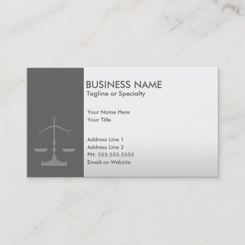 professional justice business card templates