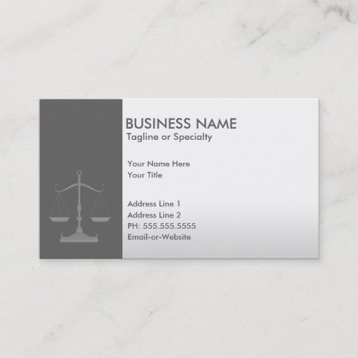 Customizable professional justice business card templates
