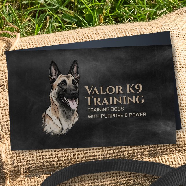 Professional K9 Training  - Belgian Malinois Business Card (Creator Uploaded)