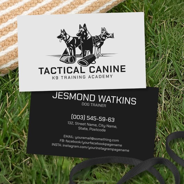 Professional K9 Training Business Card (Creator Uploaded)