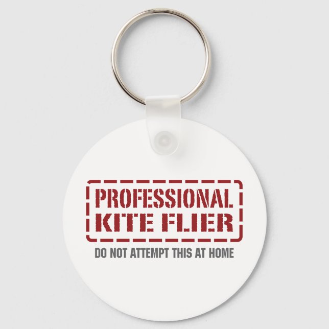 Professional Kite Flier Keychain (Front)