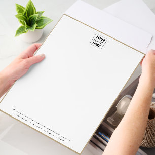 Professional Kraft Border Business Logo Letterhead Envelope Mailers