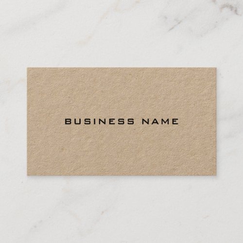Professional Kraft Paper Elegant Design Modern Business Card
