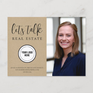 Professional Kraft Paper Real Estate Marketing Postcard