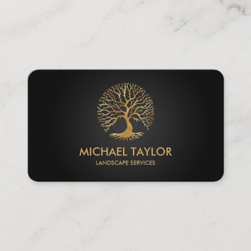 professional landscape tree service and lawn care  business card