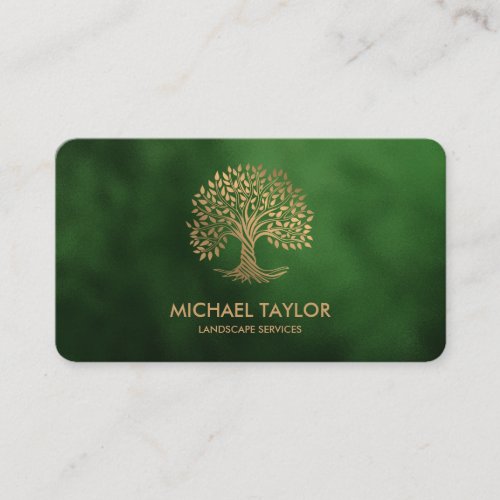 professional landscape tree service and lawn care  business card