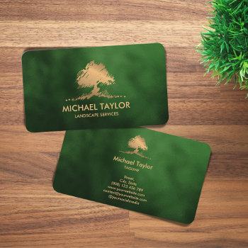 Professional Landscape Tree Service And Lawn Care  Business Card by smmdsgn at Zazzle
