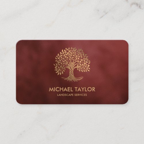 professional landscape tree service and lawn care  business card