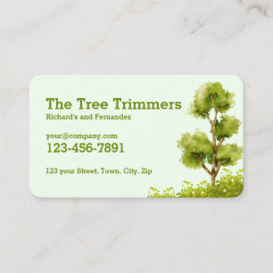 Professional Landscape Tree Service Business Card
