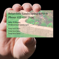 Professional Landscaper Background Business Card