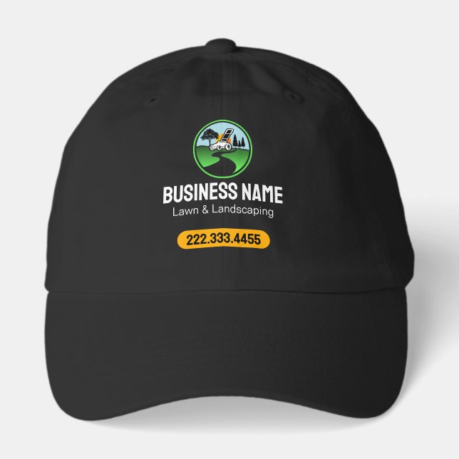 Professional Landscaping Grass Mowing Service Hat (Front)