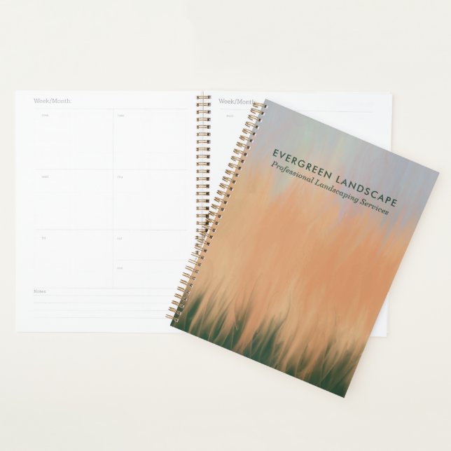 Professional Landscaping Service Blue Coral Green Planner (Display)