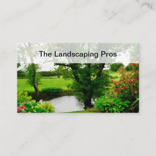 Professional Landscaping Services Business Card