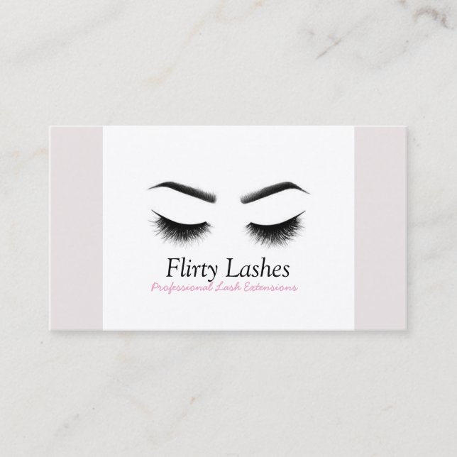 Professional Lash Business Business Card (Front)