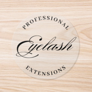 professional lash extensions minimalist modern  classic round sticker