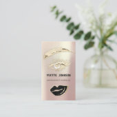 Professional Lashes Brows Makeup Logo QR Code Business Card (Standing Front)