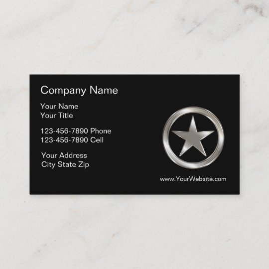 Professional Law Enforcement Business Card Zazzle com