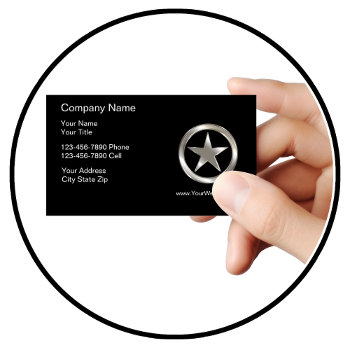 Professional Law Enforcement Business Card by Luckyturtle at Zazzle