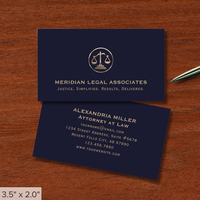 Professional Law Firm Business Card (Creator Uploaded)