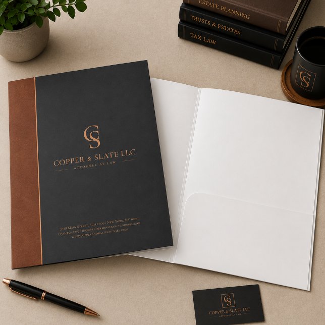 Professional Law Firm Presentation Folder (Creator Uploaded)