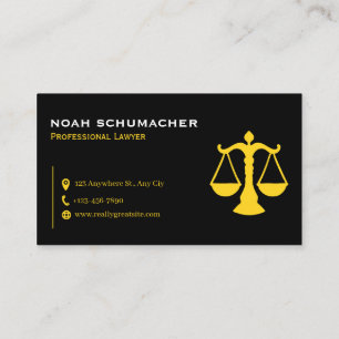 Professional Law & Justice Business Card