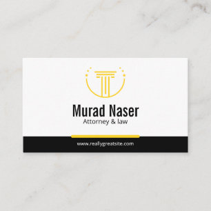 Professional Law & Justice Business Card 