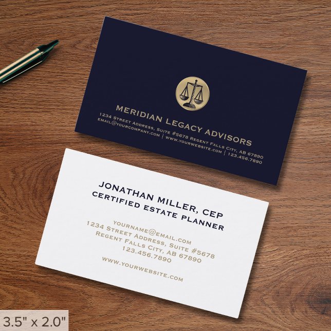 Professional Law Office Business Card (Creator Uploaded)
