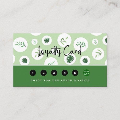 Professional Lawn and Tree Care Loyalty Card