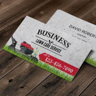 Professional Lawn Care & Landscaping  Business Card