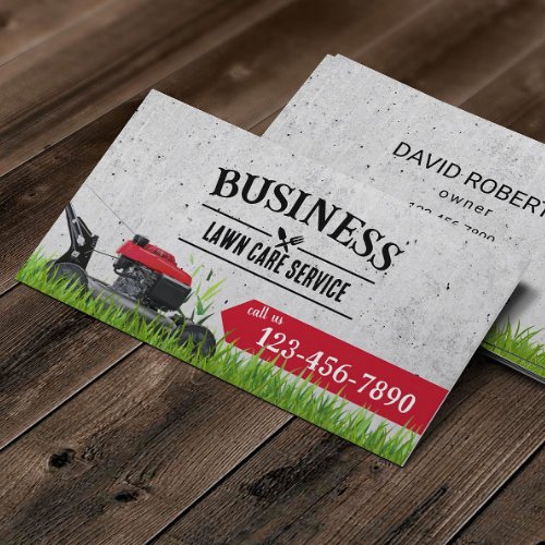 Professional Lawn Care  Landscaping  Business Card