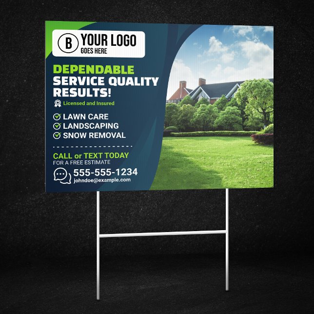 Professional Lawn Care Landscaping Gardening Tree Sign (Creator Uploaded)