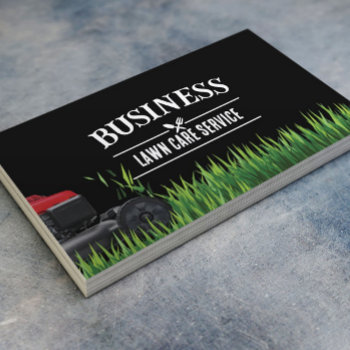 Professional Lawn Care & Landscaping Service Business Card by cardfactory at Zazzle
