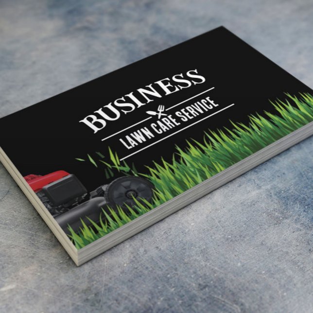 Professional Lawn Care & Landscaping Service Business Card (Creator Uploaded)