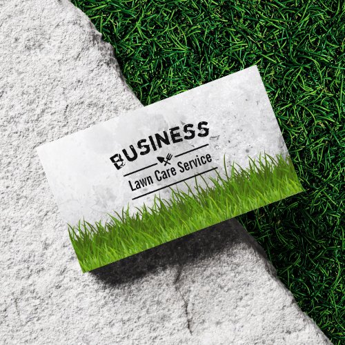 Professional Lawn Care  Landscaping Service Business Card