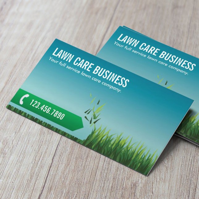Professional Lawn Care & Landscaping Service Business Card (Creator Uploaded)