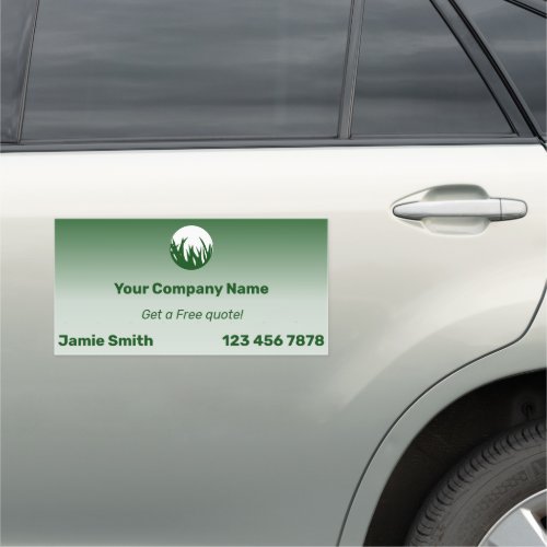 Professional Lawn Care Maintenance Service Car Magnet